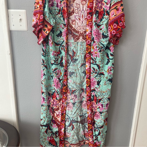 Anthropologie Riley Radiant Floral Kimono Boho - One Size - Picture 8 of 12